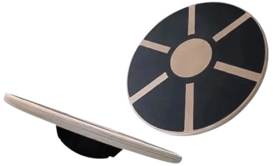 French Fitness Anti-Slip Wooden Balance Board w/360 Degree Rotation (New)