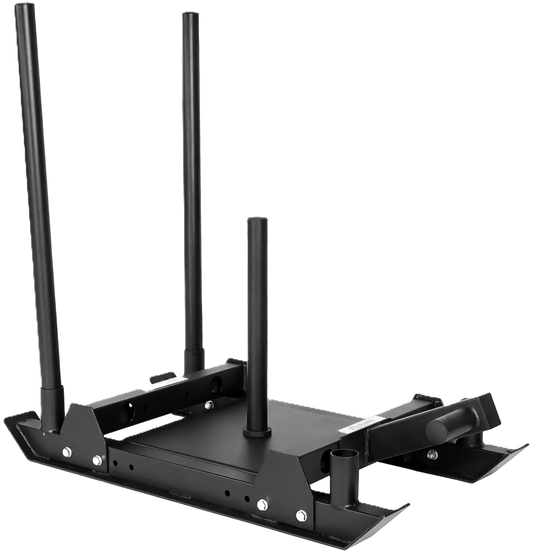 French Fitness Wheelbarrow Weight Sled - Angled View