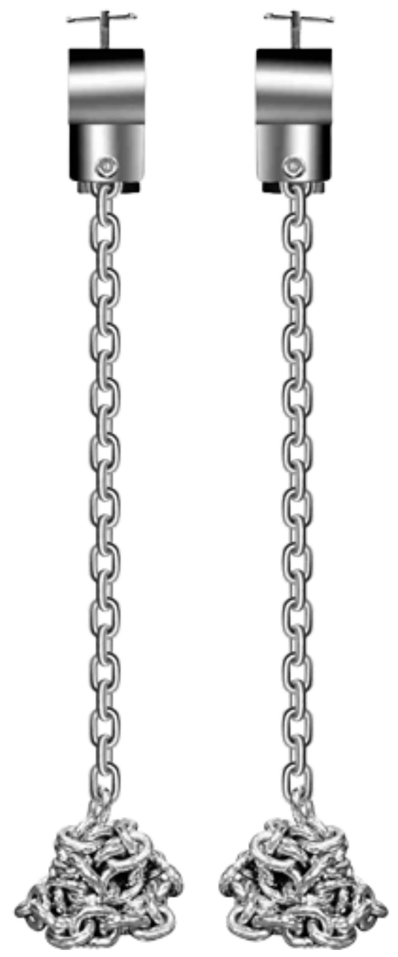 French Fitness Weight Lifting Chain Set of 2 w/Collars - 22 lbs (New)