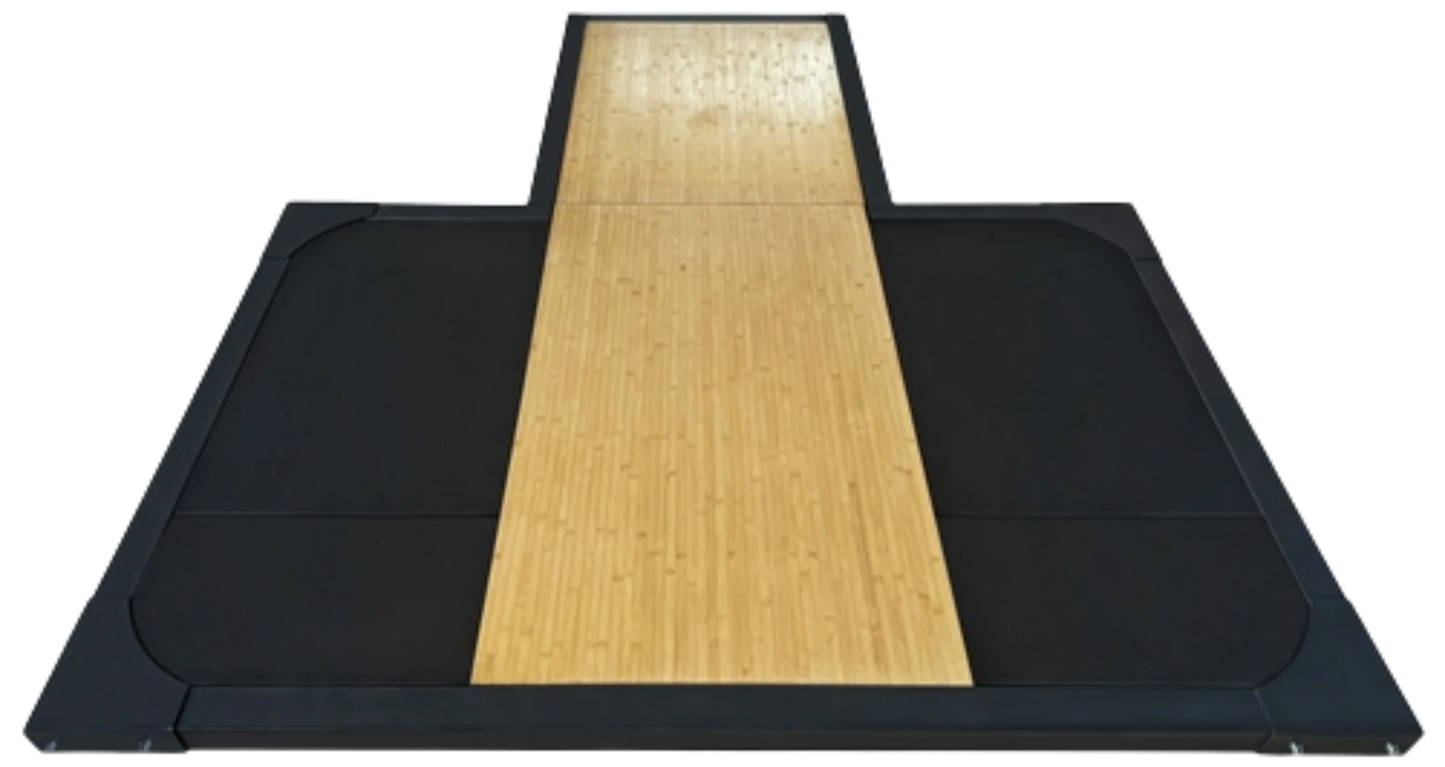 French Fitness 3" Weightlifting Deadlift Wood Platform w/Rack Insert (New)