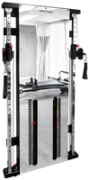 French Fitness Wall Mounted Mirror Functional Trainer (New)