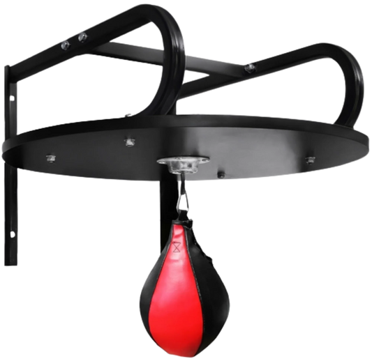 French Fitness Wall Mounted Speed Bag Platform w/Boxing Bag (New)