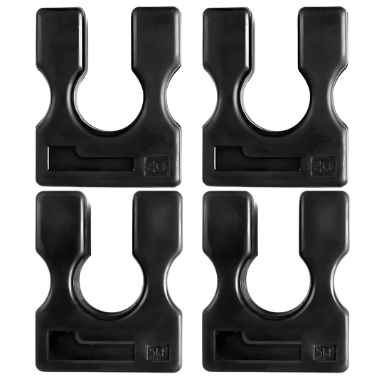 French Fitness 4-Piece Weight Stack Plate Adapter Set (2×2.5 lb + 2×5 lb) (New)