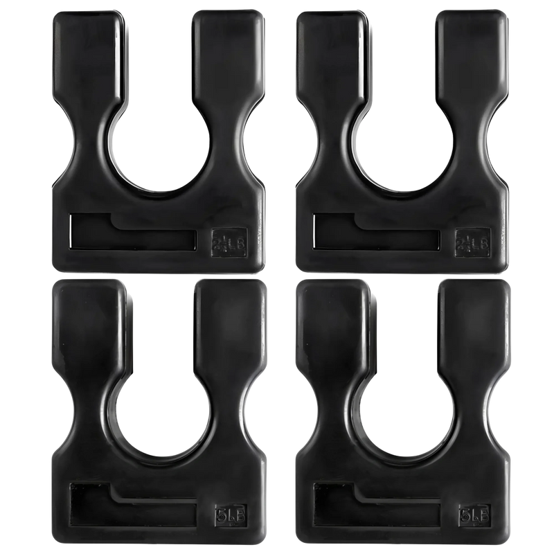 French Fitness 4-Piece Weight Stack Plate Adapter Set (2×2.5 lb + 2×5 lb) (New)