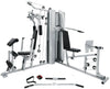 French Fitness X2 Corner Home Gym System - Silver (New)