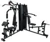 French Fitness X2 Corner Home Gym System - Black (New)