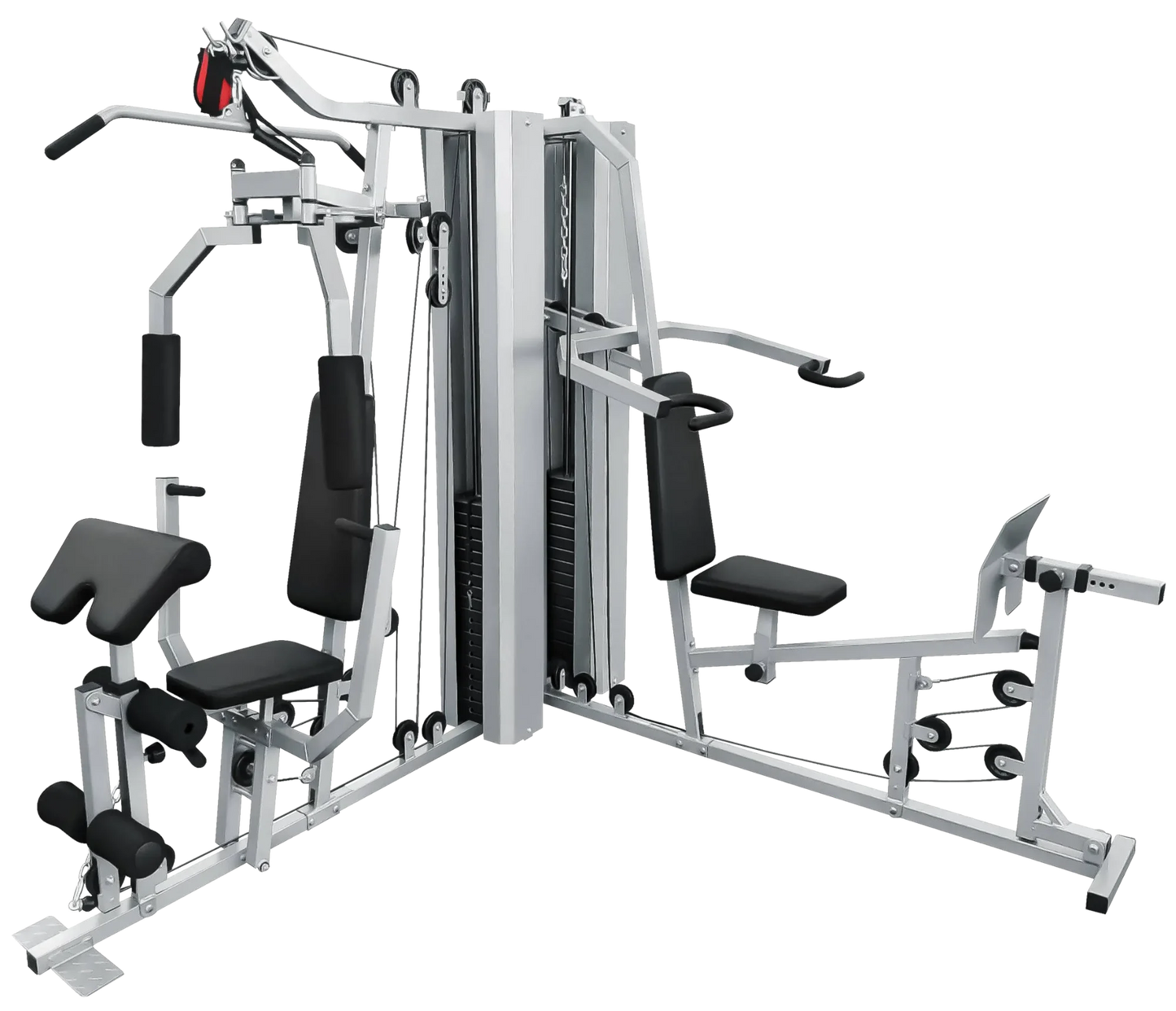 French Fitness X2 Corner Home Gym System - Silver (New)