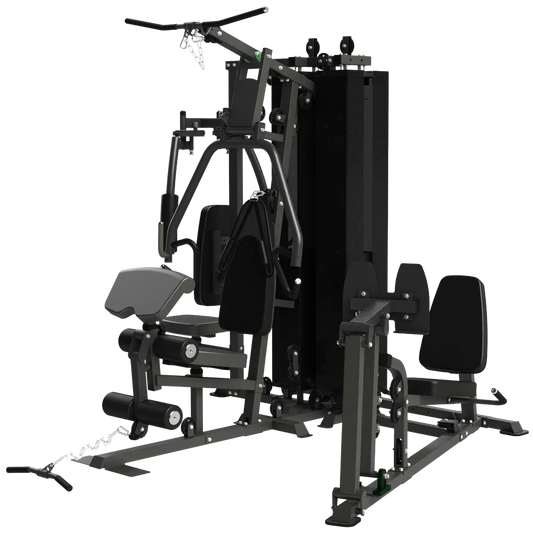 French Fitness X8 XL Multi Station Gym System - Black (New)