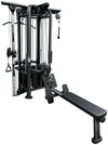 French Fitness FFB Black 4 Stack Multi Jungle Gym (New)