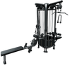 French Fitness FFB Black 4 Stack Multi Jungle Gym (New)