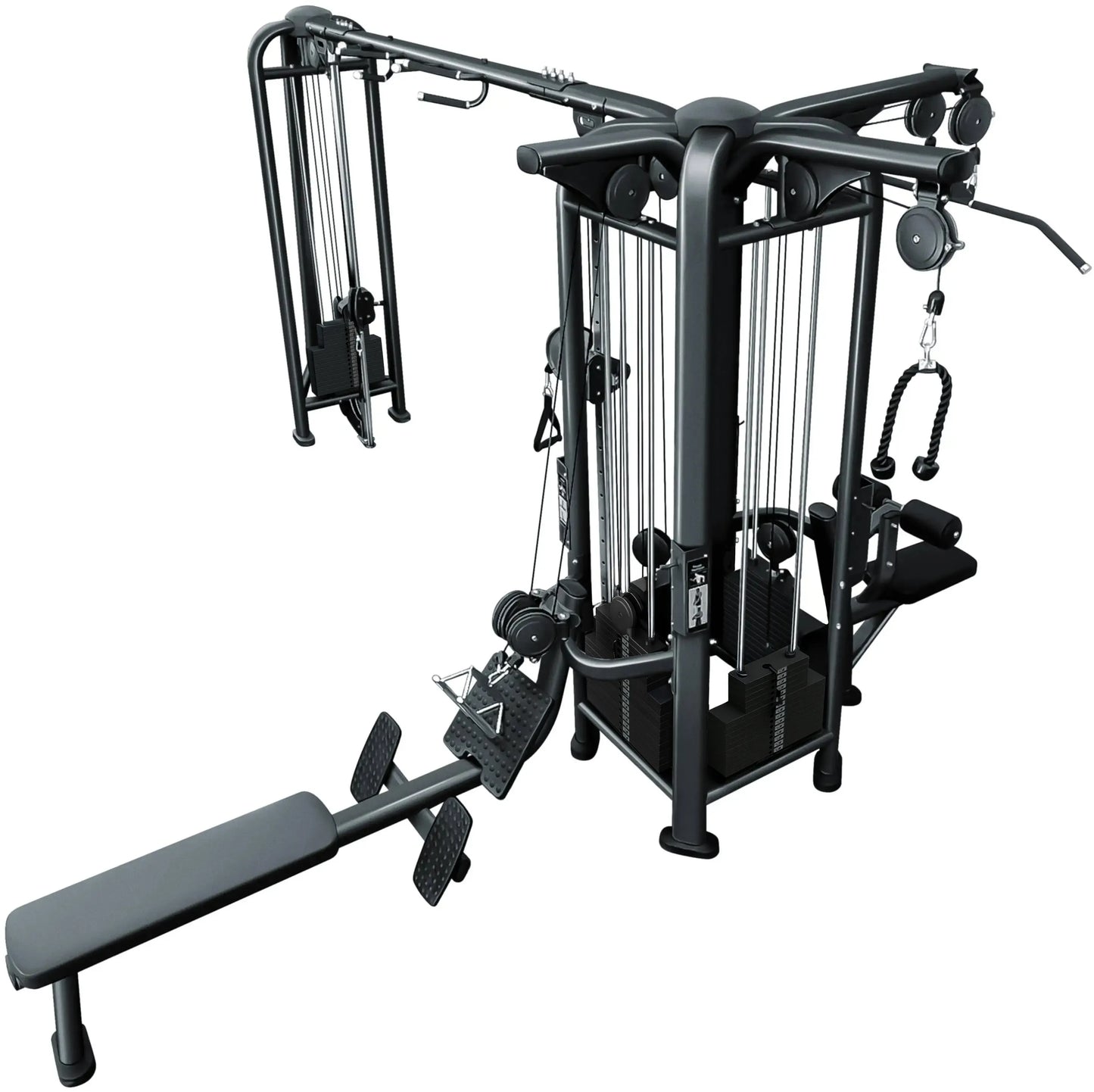 French Fitness FFB Black 5 Stack Multi Jungle Gym (New)