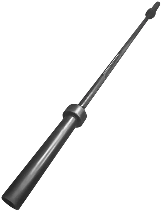 French Fitness 6' Black Olympic Bar - 33 Lbs (New)