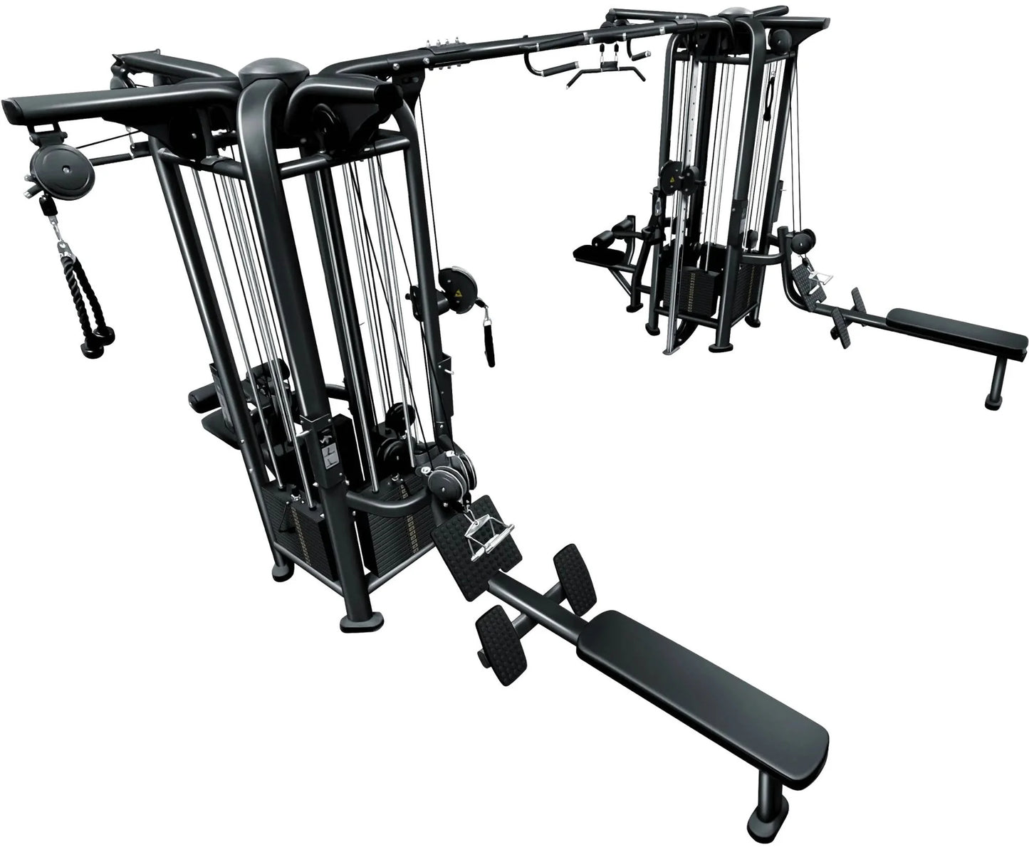 French Fitness FFB Black 8 Stack Multi Jungle Gym (New)