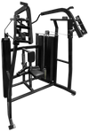 French Fitness FFB Black Dual Stack Front Lat Pulldown (New) Image