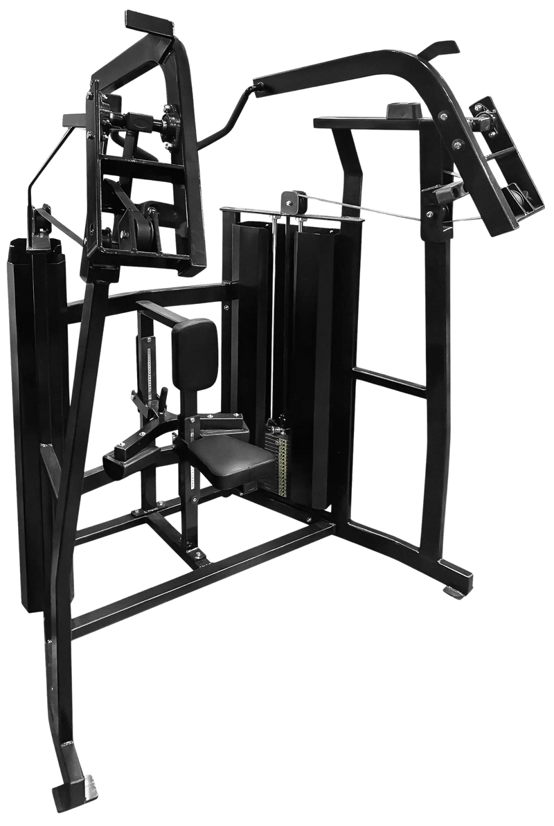 French Fitness FFB Black Dual Stack Front Lat Pulldown (New) Image