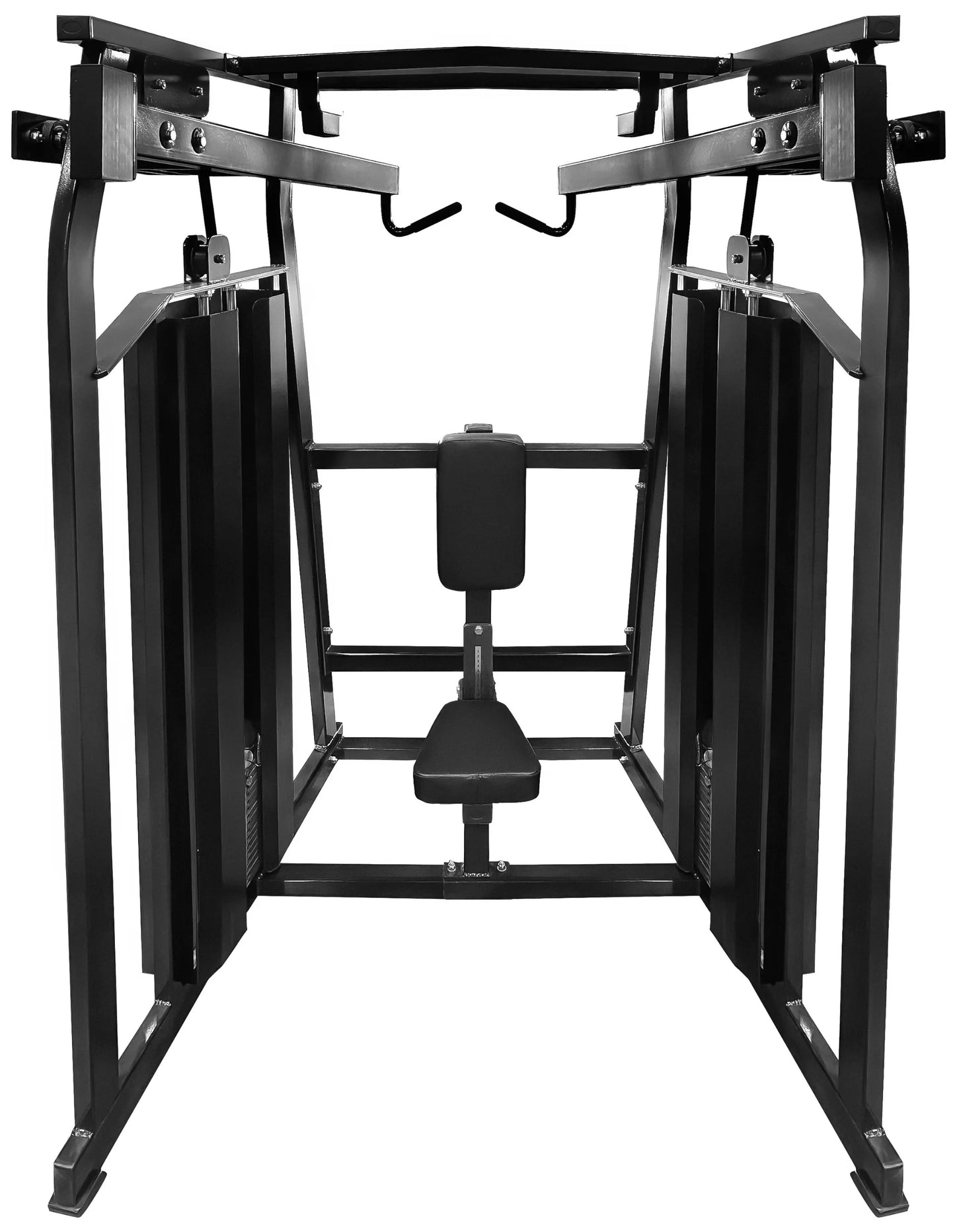 French Fitness FFB Black Dual Stack High Row (New)