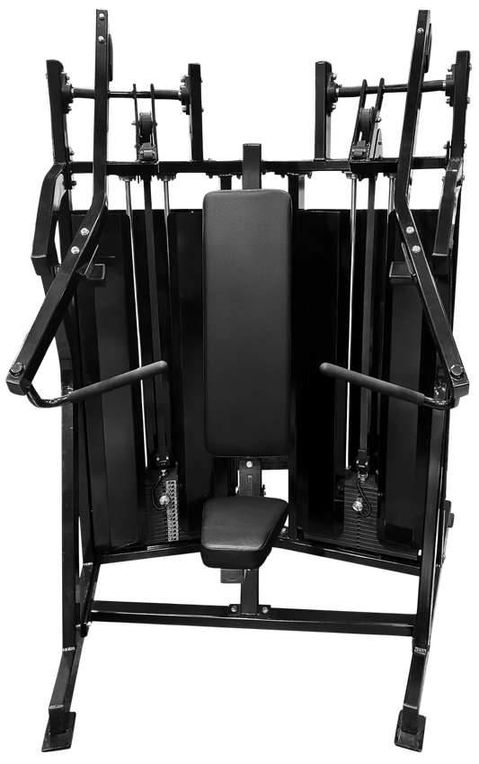 French Fitness FFB Black Dual Stack Incline Press (New)