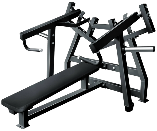 French Fitness FFB Black Leverage Horizontal Bench Press Plate Loaded (New)