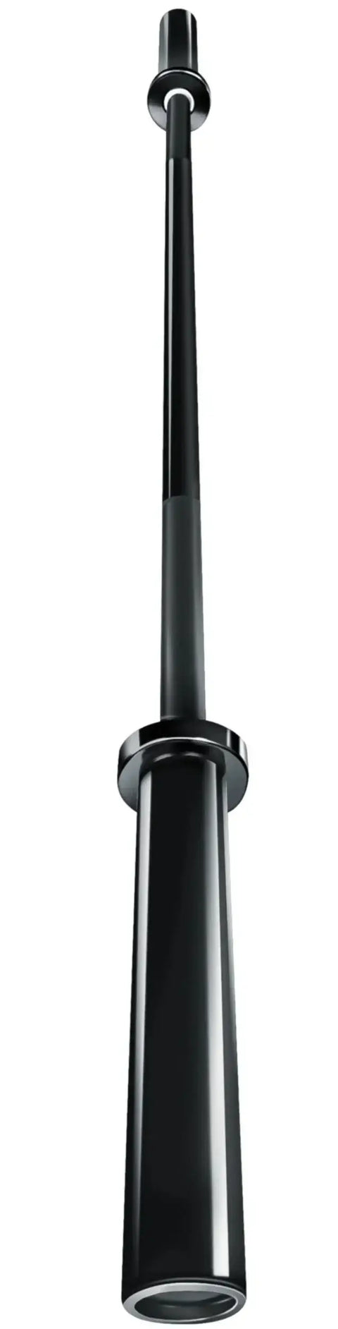 French Fitness 5' Black Olympic Bar - 26 Lbs (New) - Top View