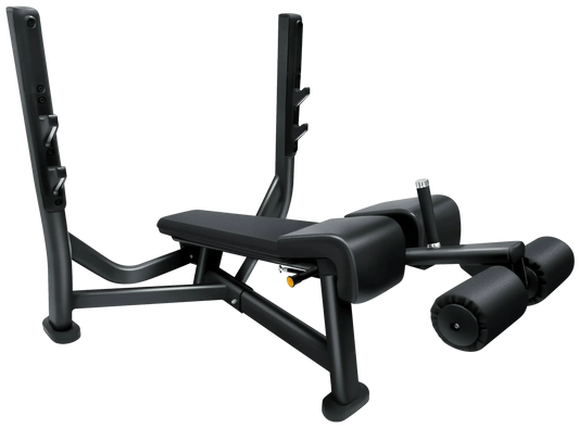 French Fitness FFB Black Olympic Decline Bench (New)