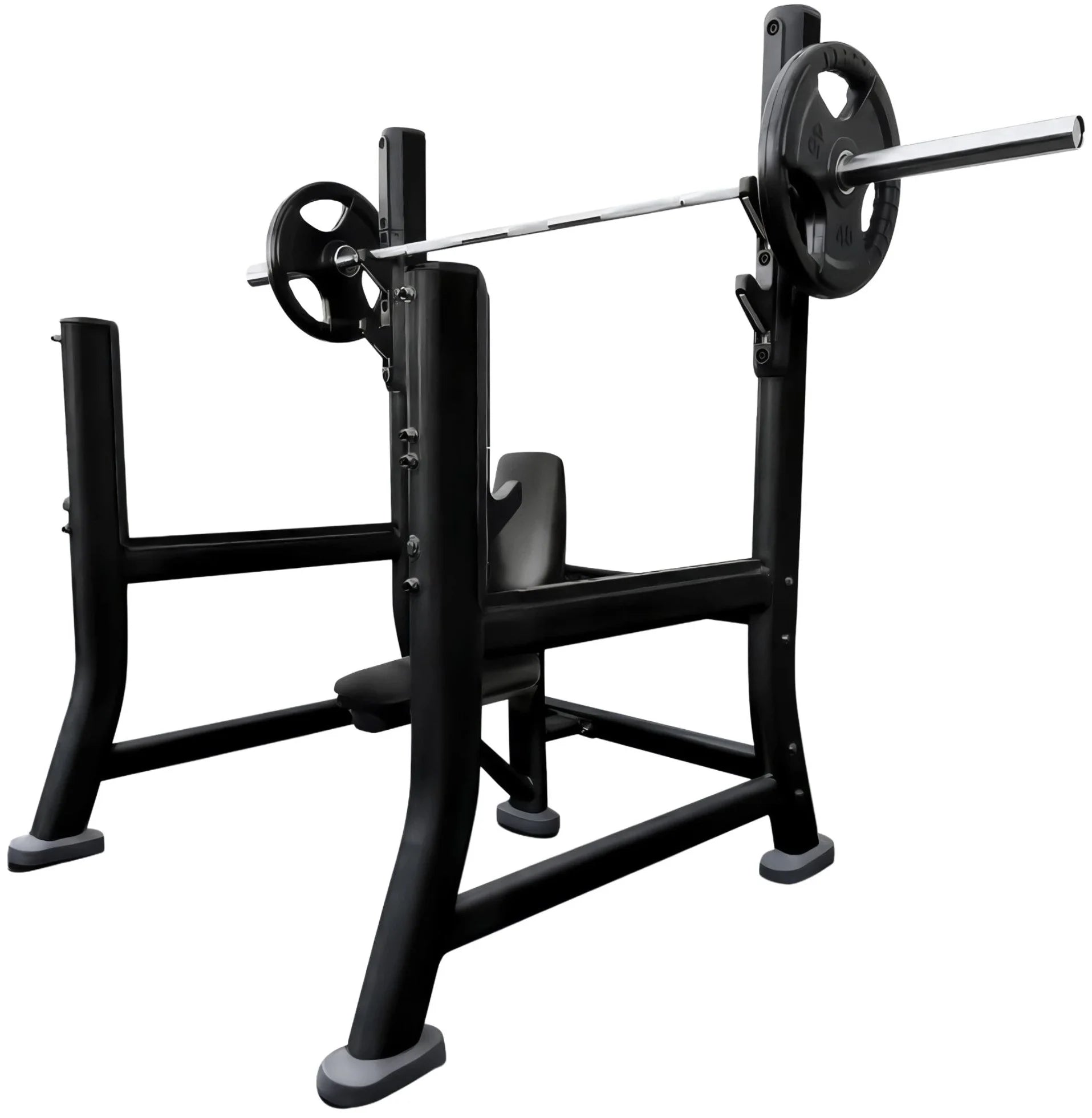French Fitness FFB Black Olympic Military Bench (New)