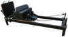 French Fitness - Black Pilates Reformer (New) - Side View