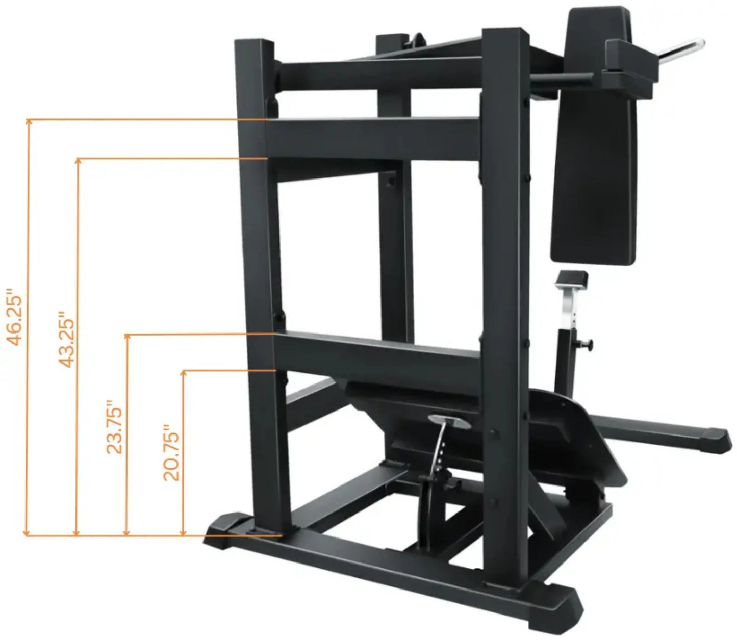 French Fitness FFB Black Pendulum Squat Leg Press Machine (New)