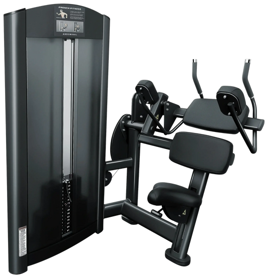 French Fitness FFB Black Selectorized Abdominal Crunch (New)