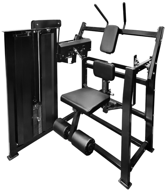 French Fitness FFB Black Single Stack Abdominal Crunch (New)