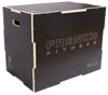French Fitness 20-24-30 3-In-1 Wooden Plyo Box - Black (New) Image