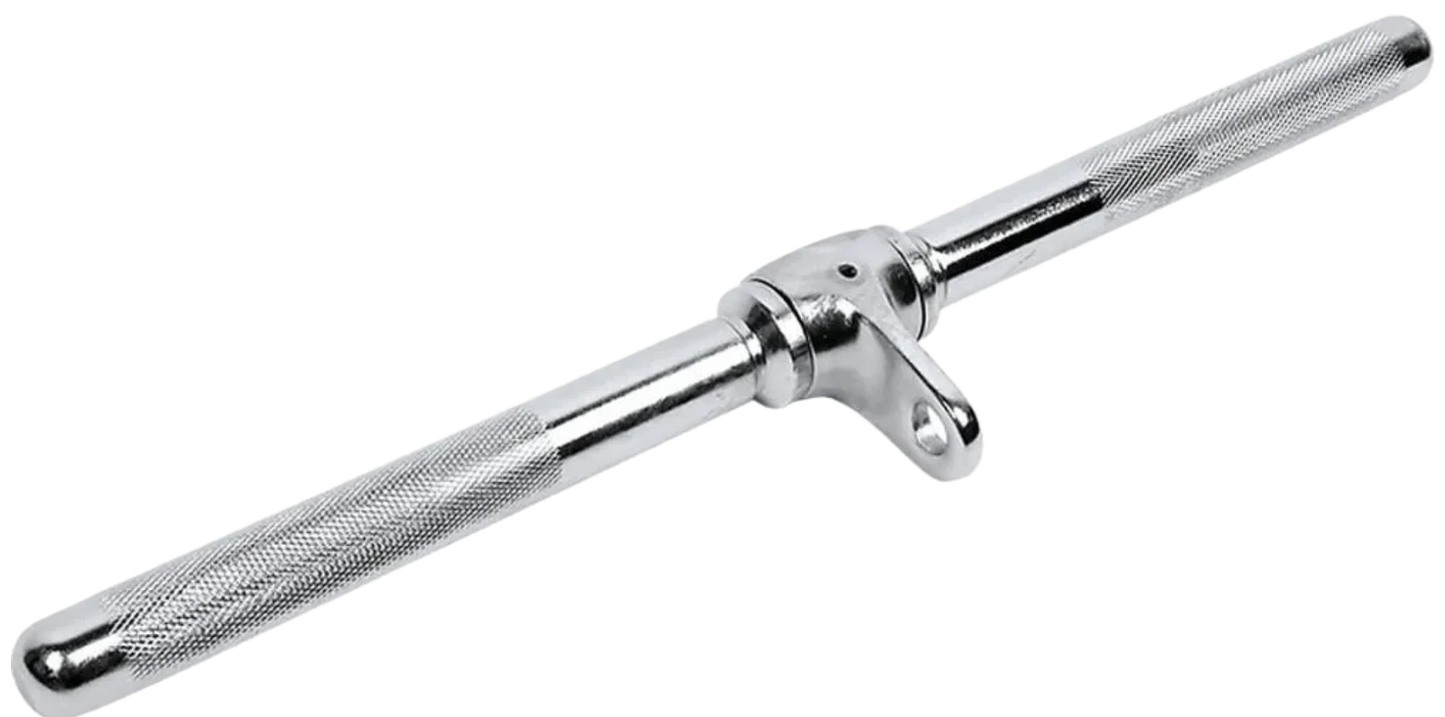 French Fitness Chrome 21" Revolving Straight Bar (New)