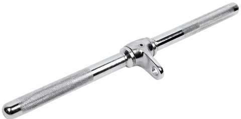 French Fitness Chrome 21" Revolving Straight Bar (New)