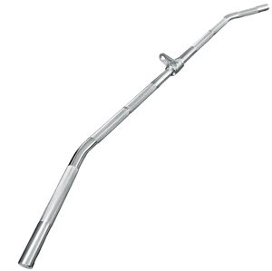 French Fitness Chrome FFC-48LB-V2 48" Lat Bar - Angled View