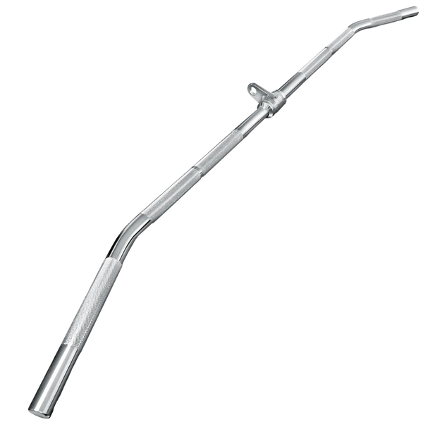 French Fitness Chrome FFC-48LB-V2 48" Lat Bar - Angled View