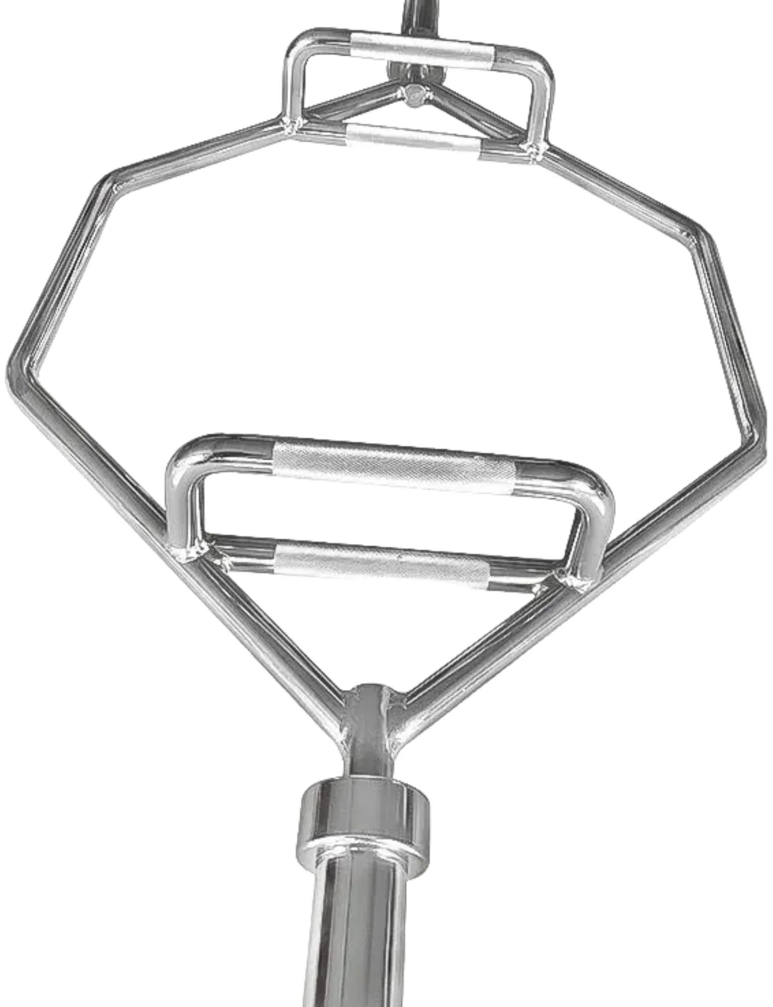 French Fitness Chrome 56" Olympic Shrug Trap Hex Bar (New)