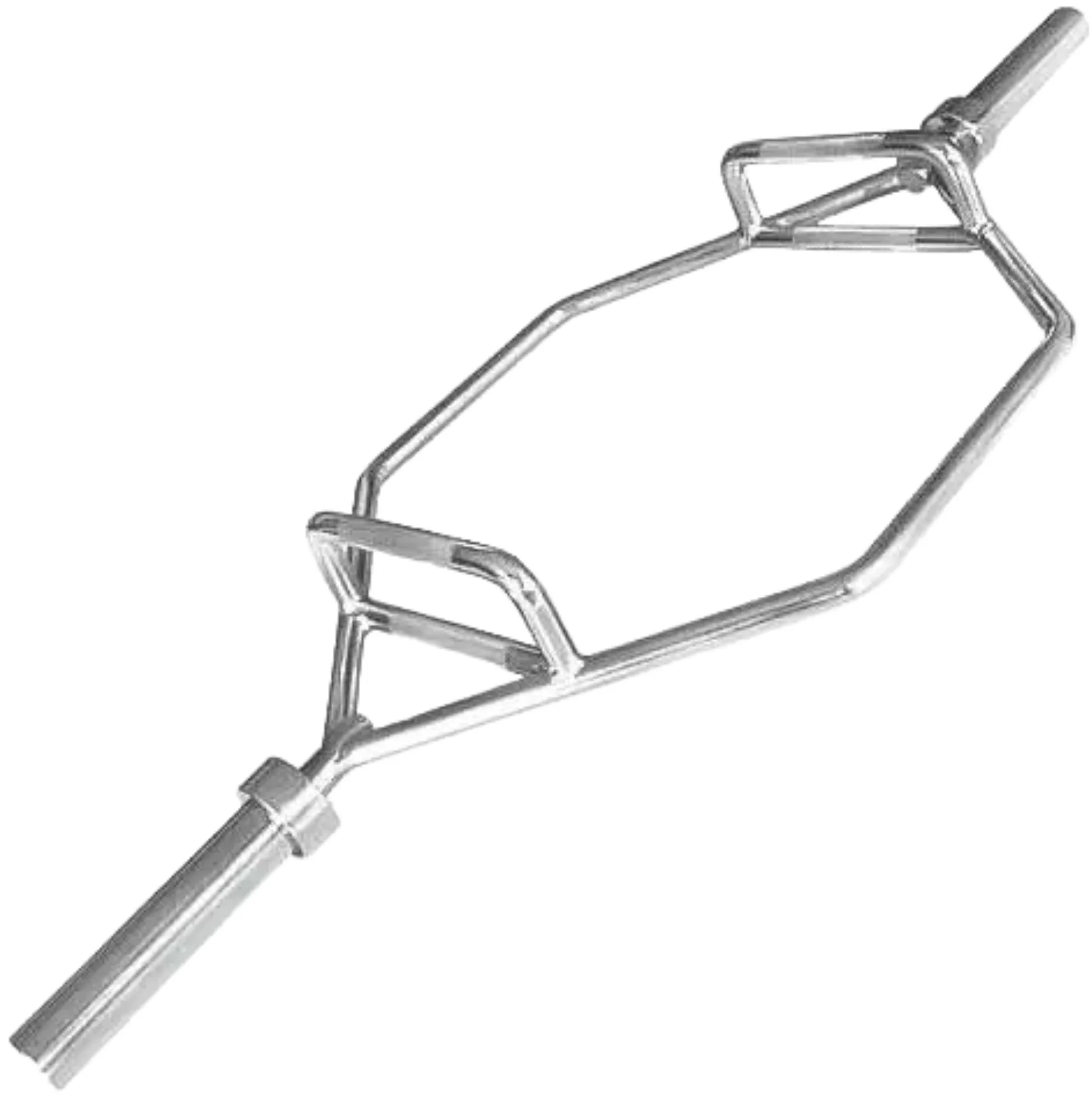 French Fitness Chrome 56" Olympic Shrug Trap Hex Bar (New)