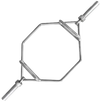 French Fitness Chrome 56" Olympic Shrug Trap Hex Bar (New) Image