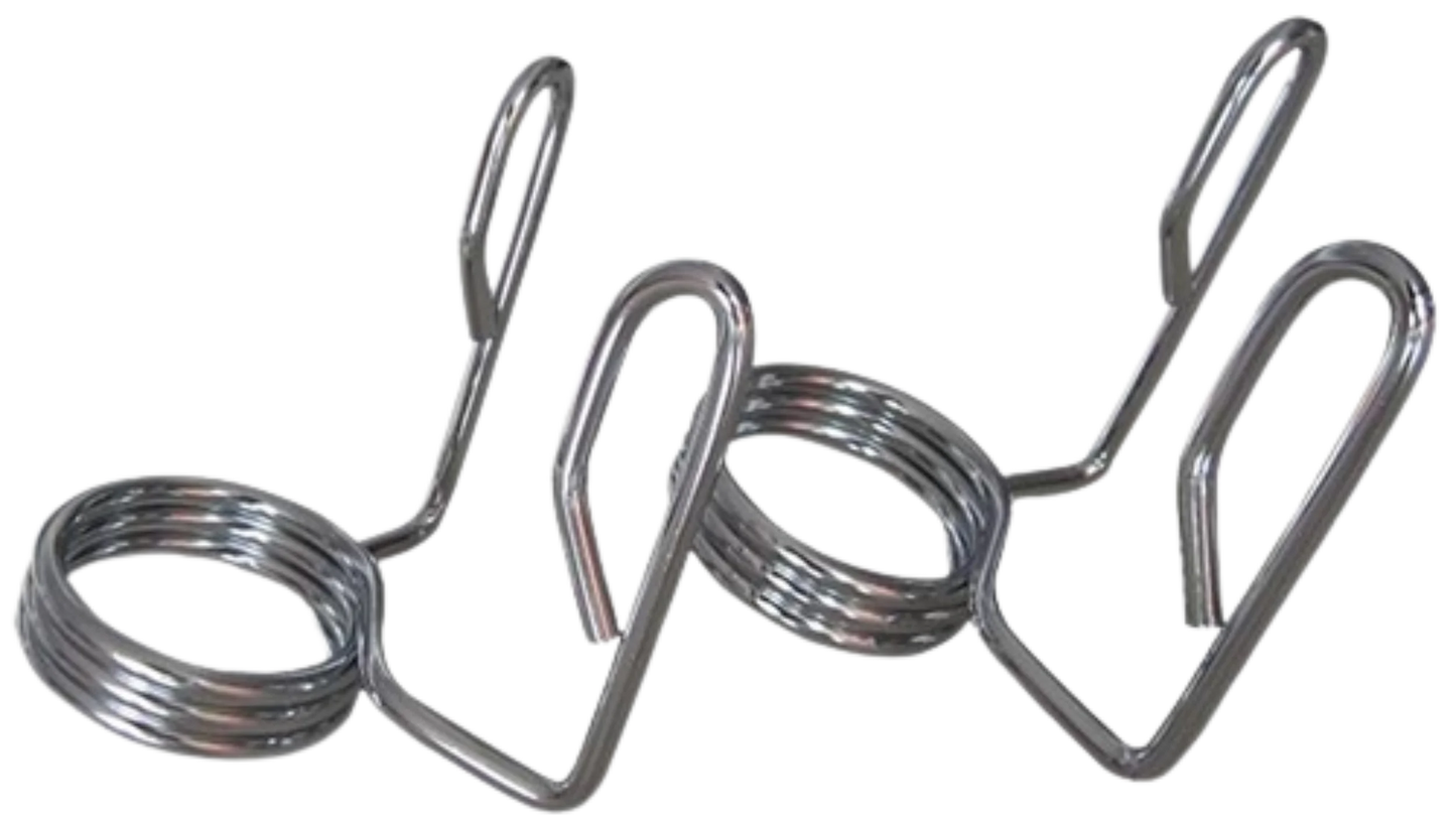 French Fitness Chrome Olympic Spring Collar - Set of 2 (New)