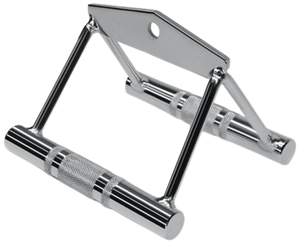 French Fitness Chrome FFC-SRCB Seated Row/Chin Bar - Angled View