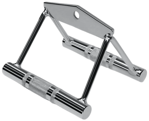 French Fitness Chrome FFC-SRCB Seated Row/Chin Bar - Angled View