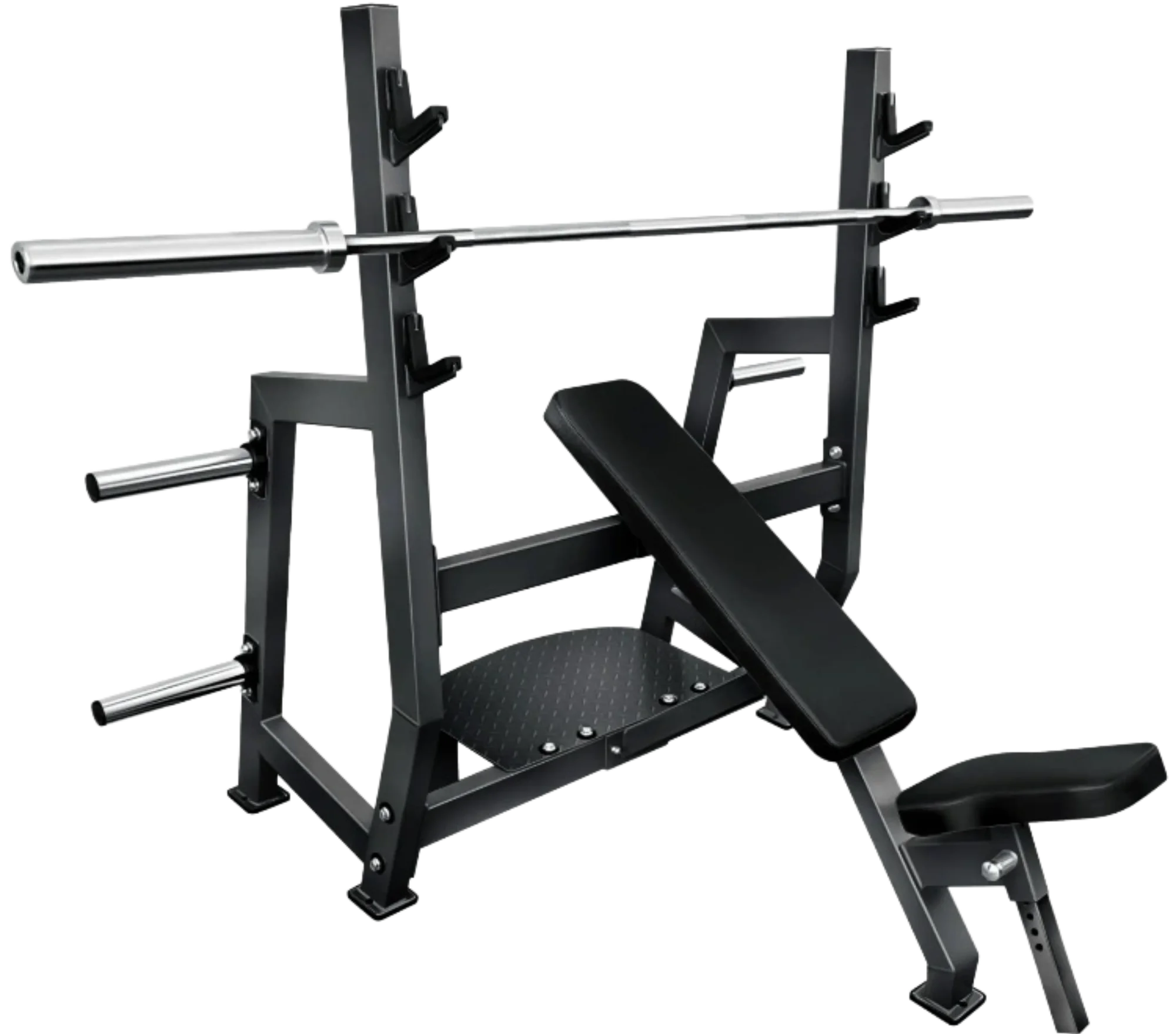French Fitness Marin Olympic Incline Bench w/Weight Storage (New)