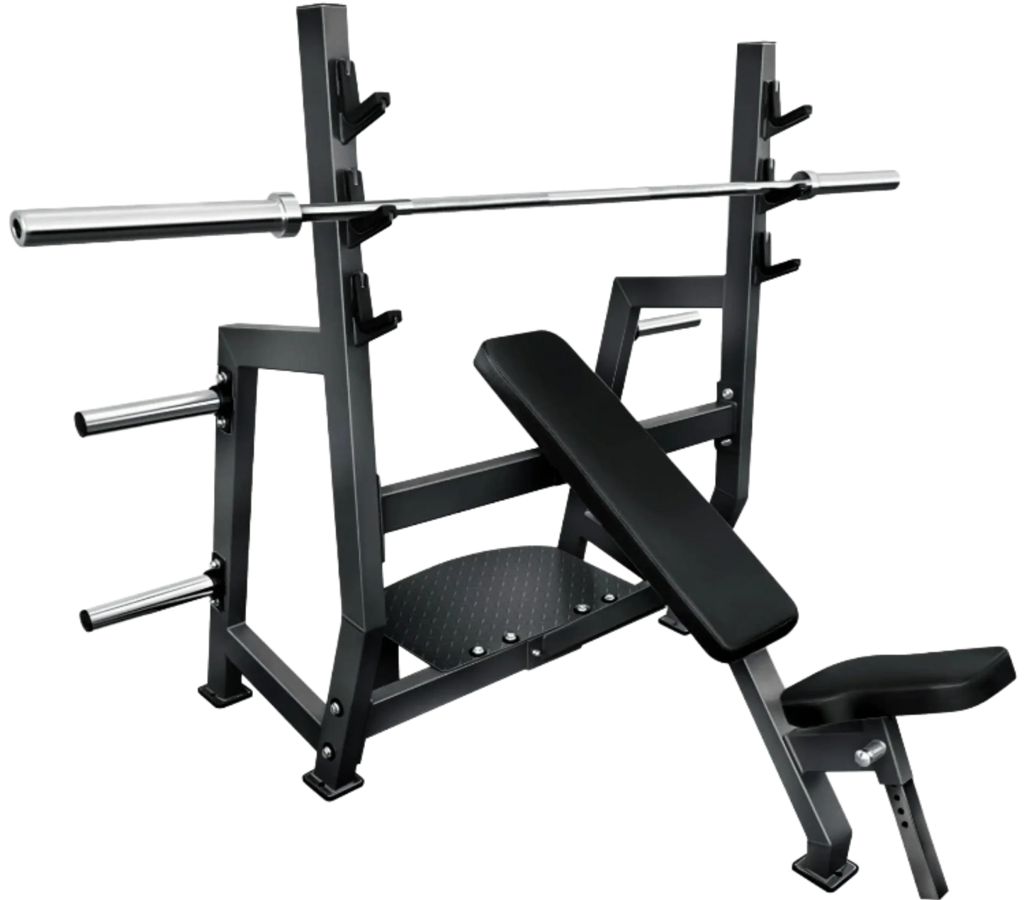 French Fitness Marin Olympic Incline Bench w/Weight Storage (New)