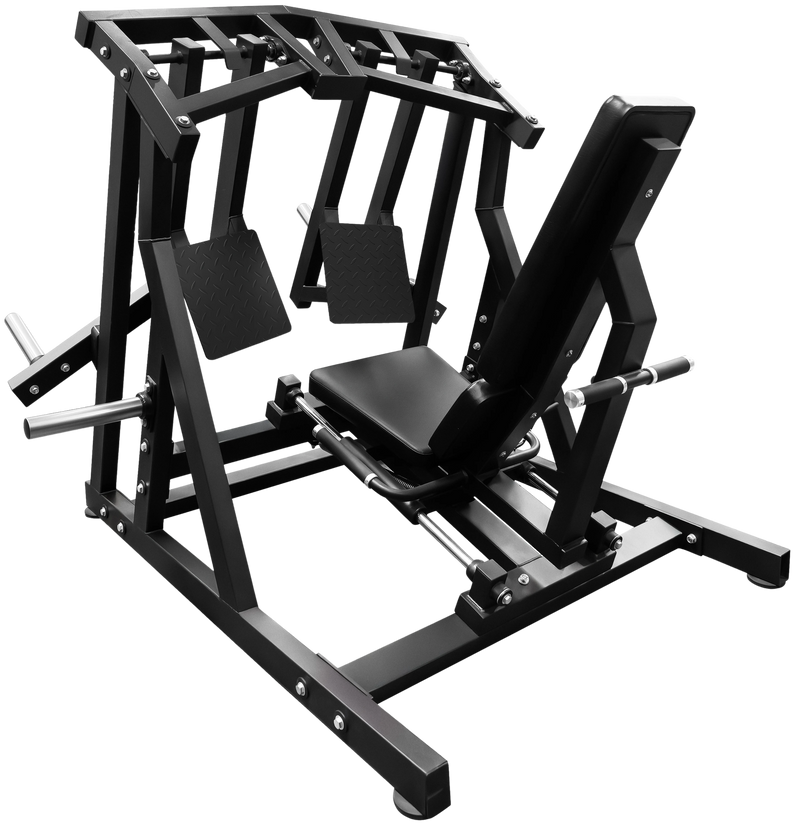 French Fitness Marin Iso-Lateral Horizontal Leg Press Plate Loaded Angled View