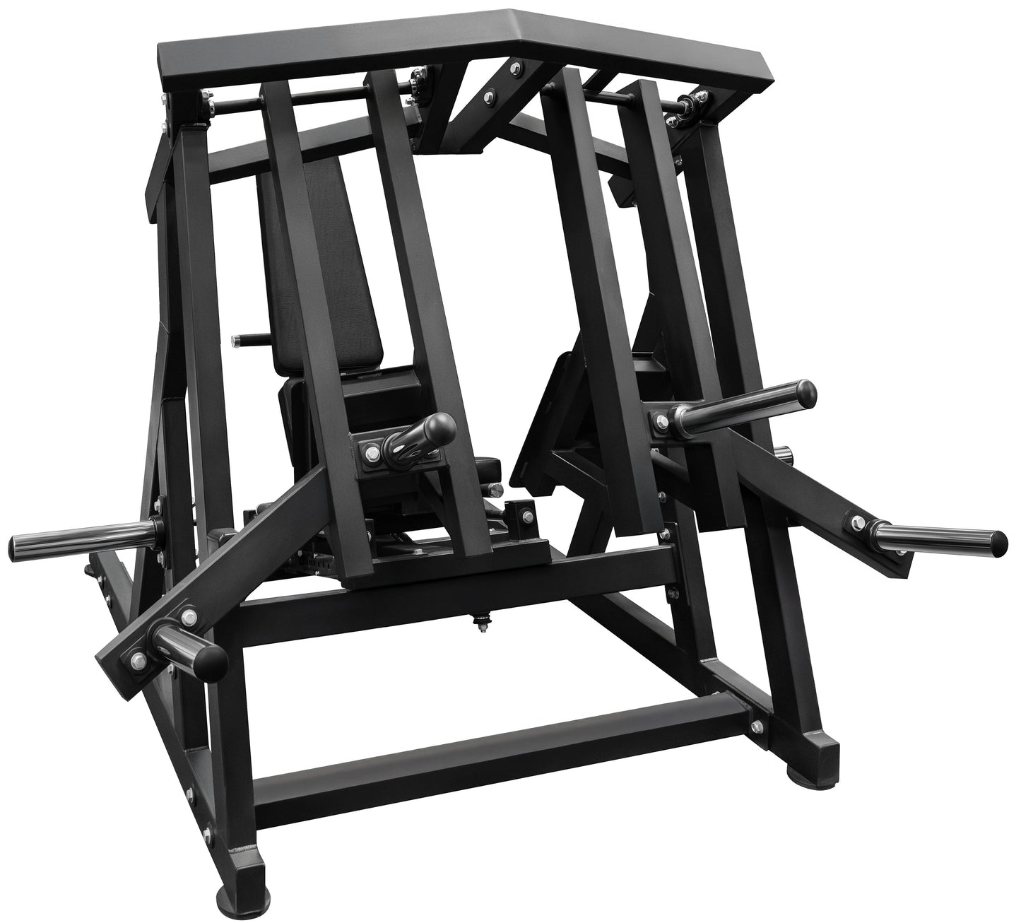 French Fitness Marin Iso-Lateral Horizontal Leg Press Plate Loaded Front View