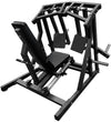 French Fitness Marin Iso-Lateral Horizontal Leg Press Plate Loaded Angled View Angled Back View