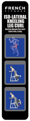 French Fitness Marin Iso-Lateral Kneeling / Standing Leg Curl Plate Loaded (New) Image 2