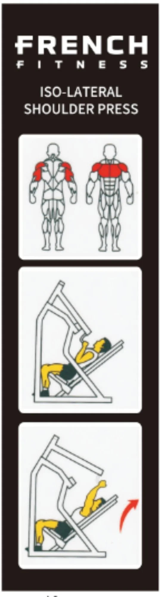French Fitness Marin Iso-Lateral Shoulder Press Plate Loaded (New) Image 2