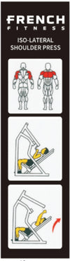 French Fitness Marin Iso-Lateral Shoulder Press Plate Loaded (New) Image 2