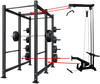 French Fitness R30-RE Commercial Power Rack w/Lat Pulldown / Low Row (New) Image