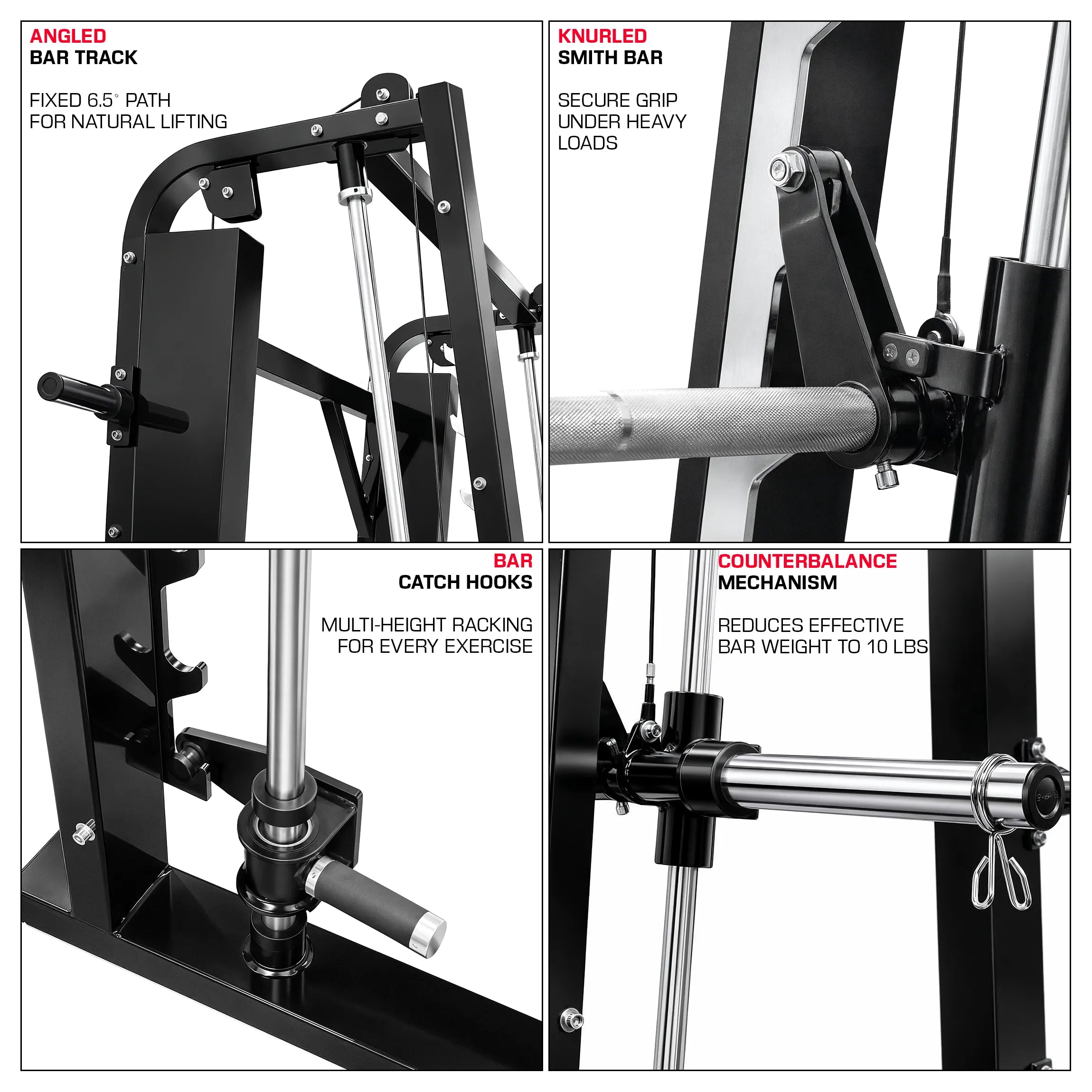 Smith Machine Plate Loaded French Fitness Marin - Infographics